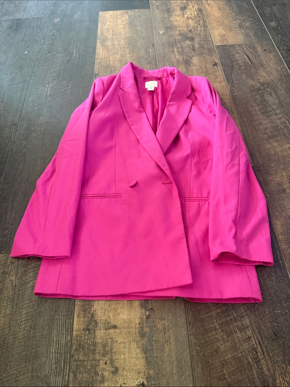 H&M Hot Pink Single-Button Blazer